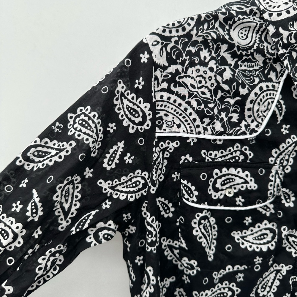 ONE TEASPOON/FREE PEOPLE batik paisley western cowgirl womans bohemian top. SM - Picture 5 of 12